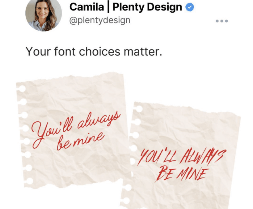 Fun Fridays: Font Type Matters